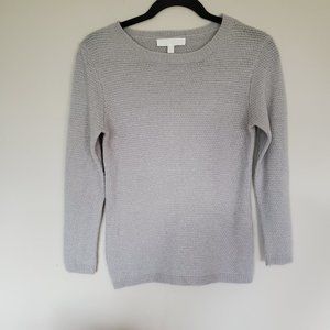 Lumiere gray silver angora blend soft sweater S